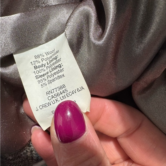 J. Crew Schoolboy Blazer Wool Blend English Tweed Size 16 Academia Preppy - Picture 10 of 15